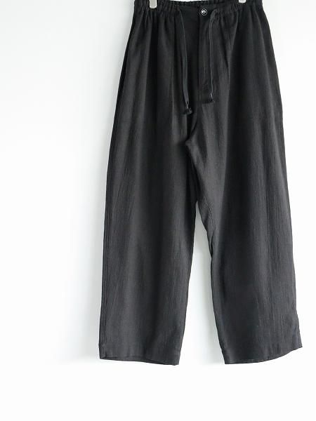 SOWBOW EZ PANTS (WIDE) PANAMA BLACK / ⥤ѥ() ѥʥ ֥å