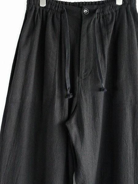 SOWBOW EZ PANTS (WIDE) PANAMA BLACK / ⥤ѥ() ѥʥ ֥å