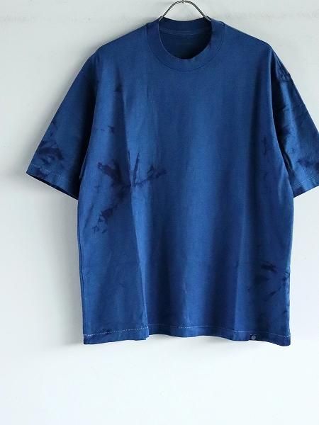 SOWBOW 藍染めナイロンシャツ DK.INDIGO SOWBOW SHIRT -A (ONE PEACE COLLAR) Dk.INDIGO SIZE1 | iichi