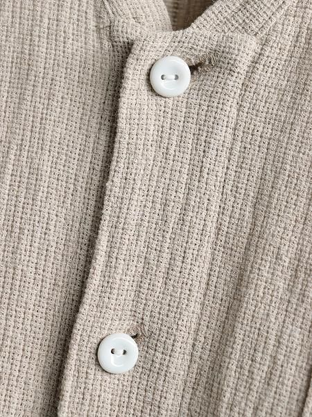 ❁ SOWBOWソウボウ リネン混カーディガン SOWBOW SOWBOW SHIRT F - CARDIGAN PANAMA / BEIGE
