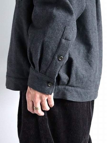 SOWBOWSOWBOW SHIRT F - CARDIGAN WOOL SERGE