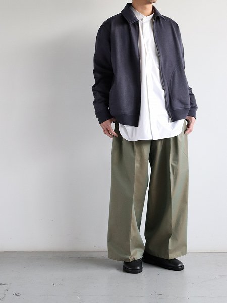 Sans limite (サンリミット)　BOX STAND COLLAR 比翼 SHIRTS - DOUBLE CUFFS / WHITE