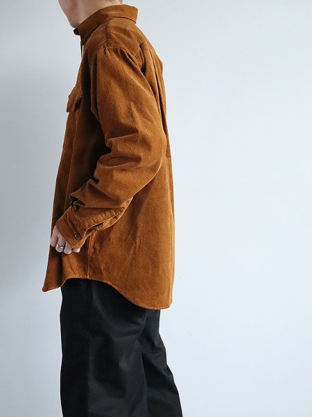 Sans limiteCorduroy Zip-up Pullover / Brown