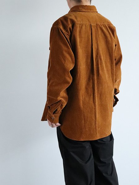 Sans limiteCorduroy Zip-up Pullover / Brown