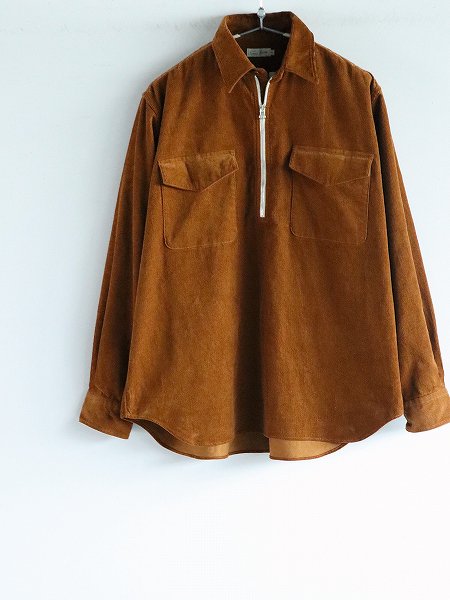 Sans limiteCorduroy Zip-up Pullover / Brown