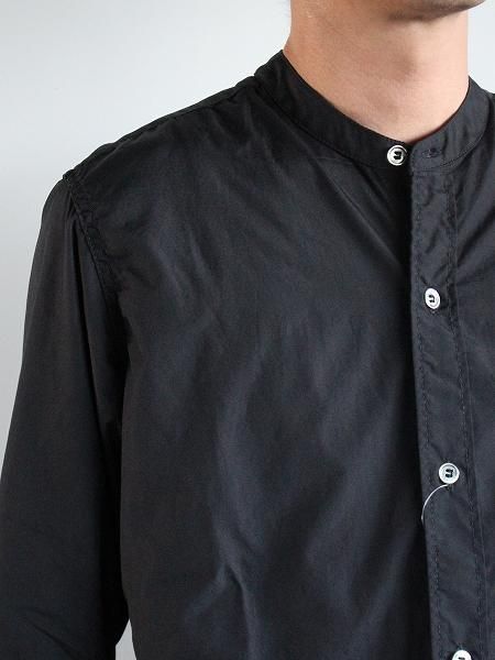 Sans limite サンリミット 2本針スタンド シャツ / col.BLACK Sans limite サンリミット 2本針スタンド シャツ / col.BLACK