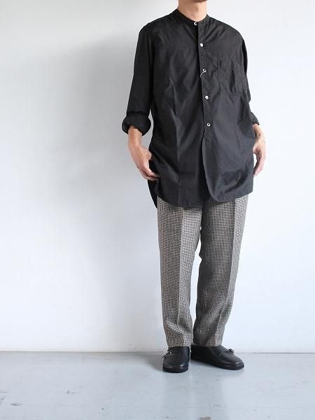 Sans limite サンリミット 2本針スタンド シャツ / col.BLACK Sans limite サンリミット 2本針スタンド シャツ / col.BLACK