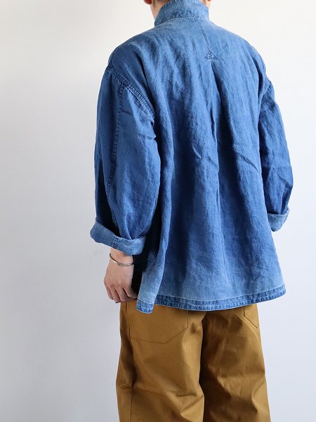 Porter Classic　INDIGO LINEN CHINESE JACKET