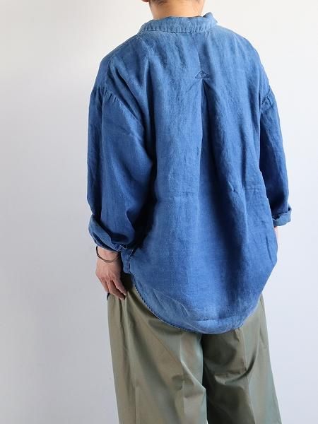 Porter Classic INDIGO LINEN SHIRT JACKET Porter Classic INDIGO LINEN SHIRT JACKET