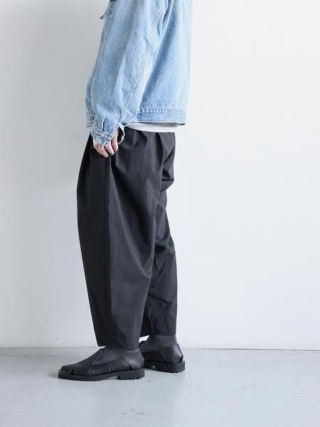 Porter Classic POPLIN BEBOP PANTS / BLACK