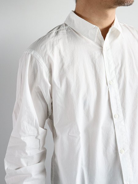 POSTALCOFree Arm Shirts - Straight Fit / Broad Cotton - White