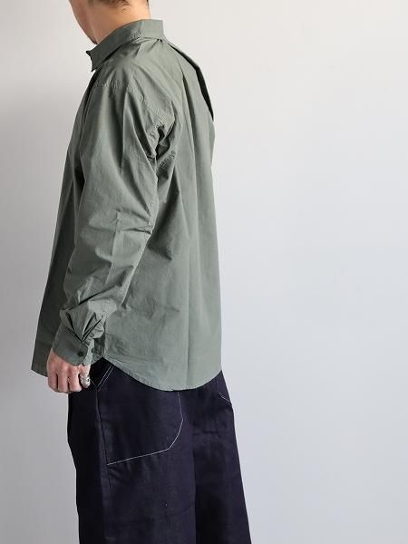POSTALCO フリーアームシャツ 01 ライトコットン / Slate Green