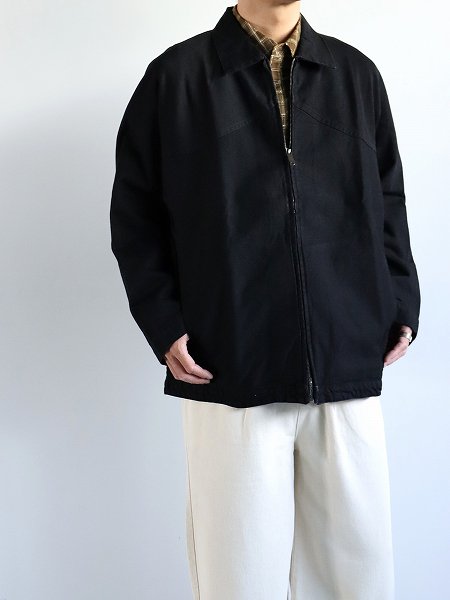 POSTALCOZip Up Jacket / Light Denim - Double Black