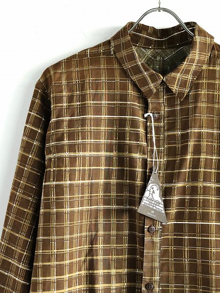 POATALCOFree Arm Shirts Straight Fit / Plaid - Olive