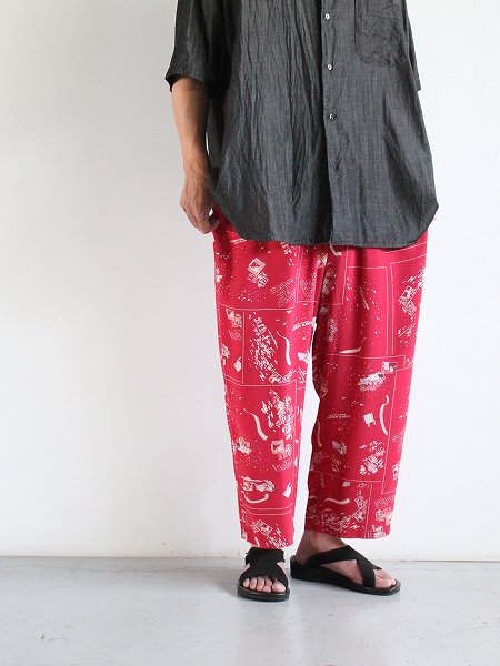 Porter Classic (ポータークラシック) ALOHA PANT FRENCH FILM / RED