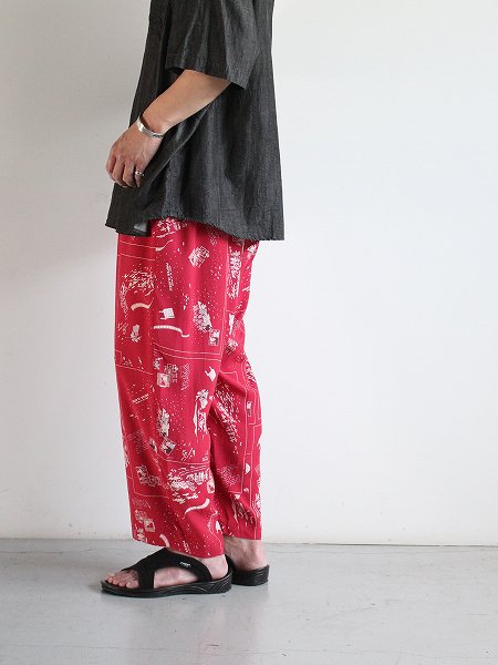 Porter Classic ポータークラシック / ALOHA PANT FRENCH FILM / RED