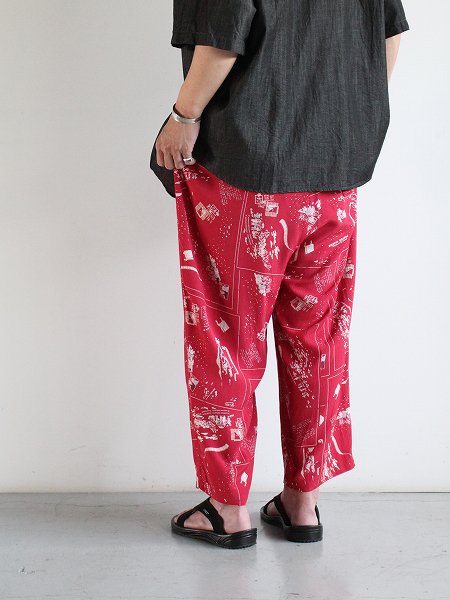 Porter Classic ポータークラシック / ALOHA PANT FRENCH FILM / RED