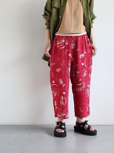 Porter Classic (ポータークラシック) ALOHA PANT FRENCH FILM / RED