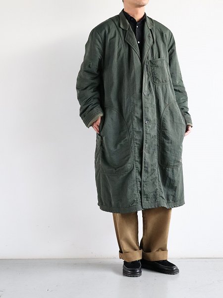 Porter Classic SUPER NYLON MILITARY COAT / OLIVE