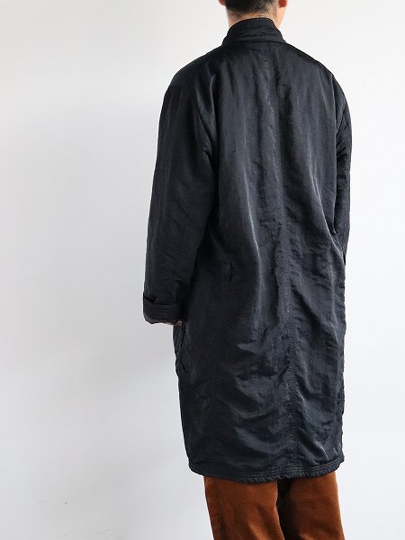 Porter Classic SUPER NYLON MILITARY COAT / BLACK