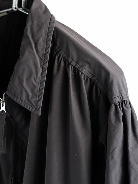 Porter Classic WEATHER GATHERED ZIP UP JACKET / BLACK