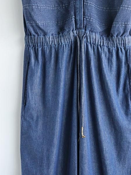 フィータ pheeta デニムオールインワン Pheeta (フィータ) Trinity デニム オールインワン - NAVY