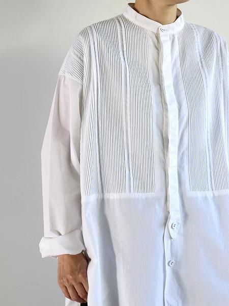 47264　Pheeta　ピンタック　シャツ Pheeta / フィータ SHIRTS - Trinity / White (PHUN-SH0)