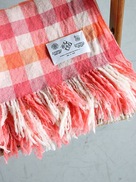 R&D.M.Co- CHECK BLANKET / Pink