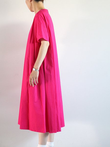 R&D.M.Co- (ɥޥ󥺥ƥ顼) GARMENT DYE BUGGY DRESS / Fuchsia Pink (ȥ Хɥ쥹)