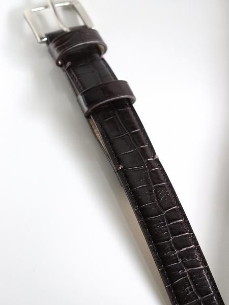 R&D.M.Co- / OLDMAN'S TAILOR (ɥޥ󥺥ƥ顼) CROCODILE PATTERN BELT