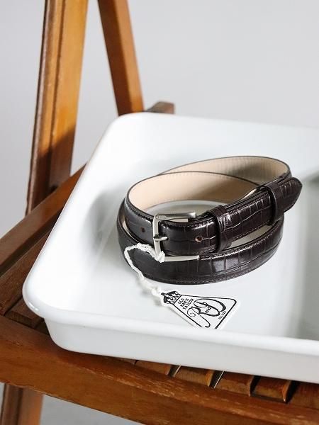 R&D.M.Co- / OLDMAN'S TAILOR (ɥޥ󥺥ƥ顼) CROCODILE PATTERN BELT