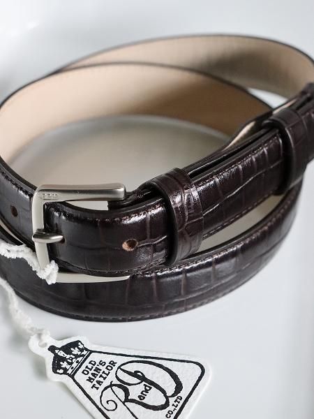 R&D.M.Co- / OLDMAN'S TAILOR (ɥޥ󥺥ƥ顼) CROCODILE PATTERN BELT