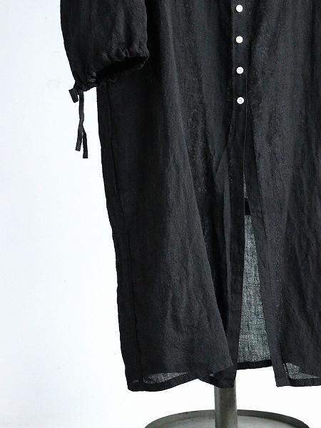 R&D.M.Co- (ɥޥ󥺥ơ顼)LINEN HEMP HOODIE COAT / Black