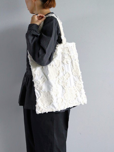 R&D.M.Co-BOTANICAL CUT JACQUARD TOTE BAG