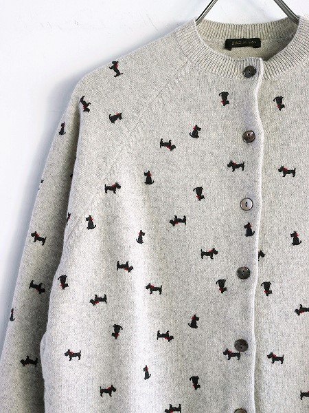 R&D.M.Co- (ɥޥ󥺥ƥ顼)HYDE PARK CARDIGAN / Heather Gray  Black Terrier