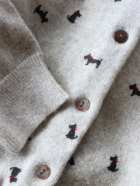 R&D.M.Co- (ɥޥ󥺥ƥ顼)HYDE PARK CARDIGAN / Heather Gray  Black Terrier