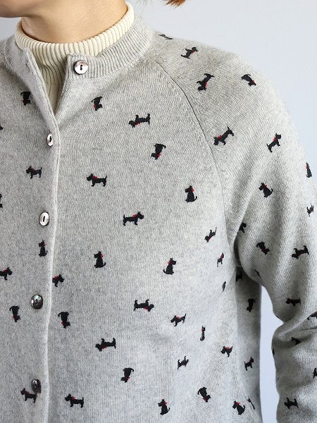 R&D.M.Co- (ɥޥ󥺥ƥ顼)HYDE PARK CARDIGAN / Heather Gray  Black Terrier