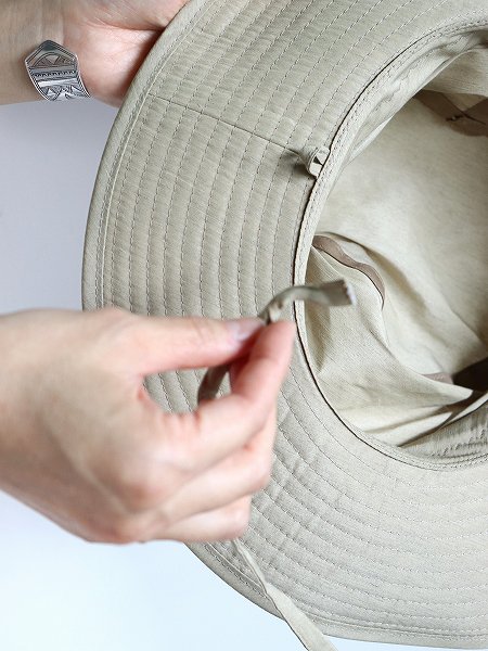 R&D.M.Co-LINEN TAFFETA ADVENTURE HAT