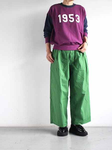 R&D.M.Co- (オールドマンズテーラー) 1953 SWEAT SHIRT / Purple×Navy