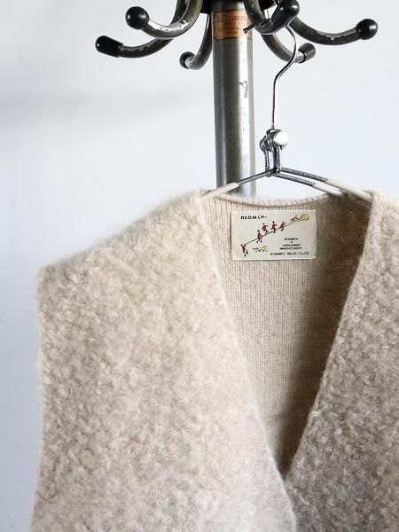 R&D.M.Co- (ɥޥ󥺥ƥ顼)PILE KNIT GILET / Wood Beige