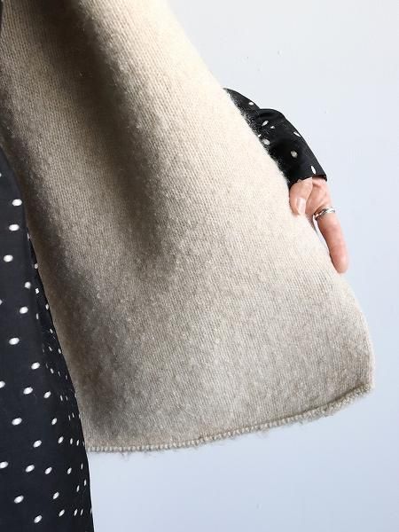 R&D.M.Co- (ɥޥ󥺥ƥ顼)PILE KNIT GILET / Wood Beige