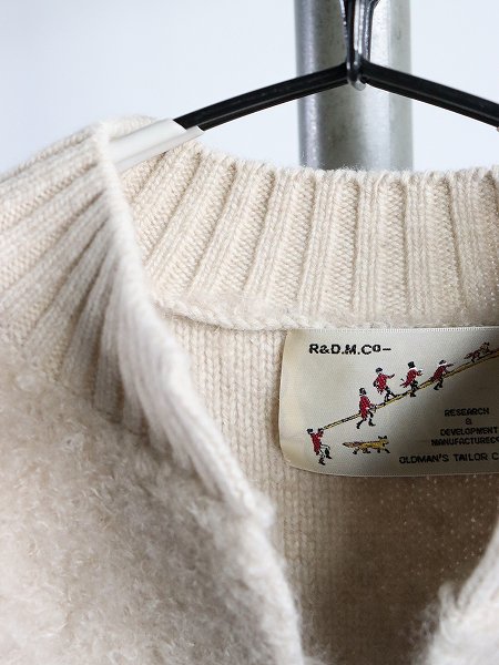 R&D.M.Co- (オールドマンズテイラー) PILE KNIT CARDIGAN / Wood Beige (パイルニットカーディガン /  ウッドベージュ)