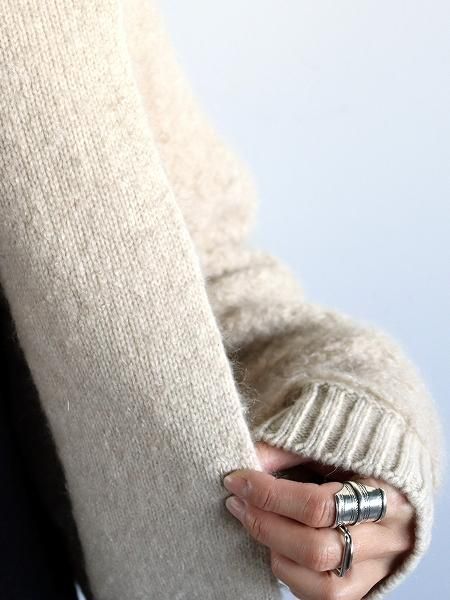 R&D.M.Co- (オールドマンズテイラー) PILE KNIT CARDIGAN / Wood