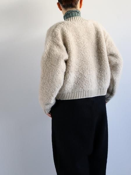 R&D.M.Co- (オールドマンズテイラー) PILE KNIT CARDIGAN / Wood