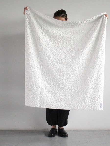 R&D.M.Co- / OLDMAN'S TAILOR(ɥޥ󥺥ƥ顼) R&D.M.Co-QUILT LILY BELL BLANKET / White