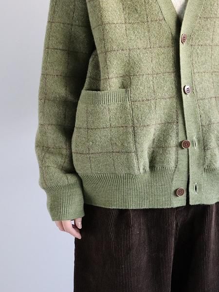 R&D.M.Co- (ɥޥ󥺥ƥ顼)PILE KNIT CARDIGAN / Wood Beige
