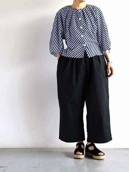 R&D.M.Co-(ɥޥ󥺥ơ顼)  RAINY STRIPE BALLOON SLEEVE JACKET / Blue (no.6838)