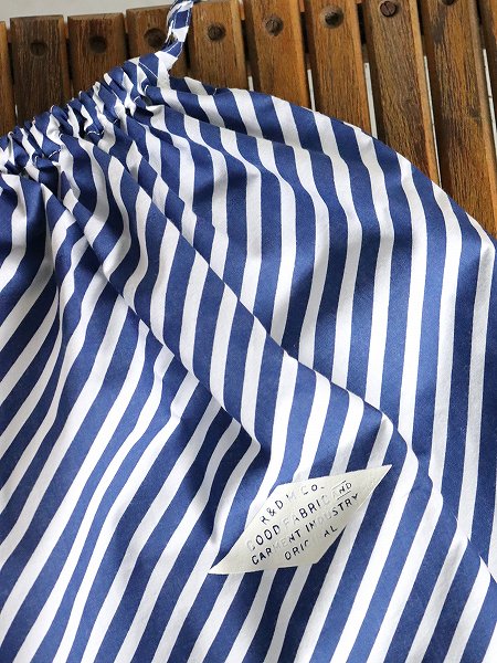 R&D.M.Co- / OLDMAN'S TAILOR (ɥޥ󥺥ƥ顼) RAINY STRIPE DRAWSTRING BAG L() no.6839