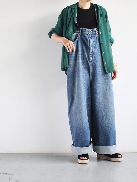 RHODOLIRION (ロドリリオン) 5Pockets Suspender Pant - Denim