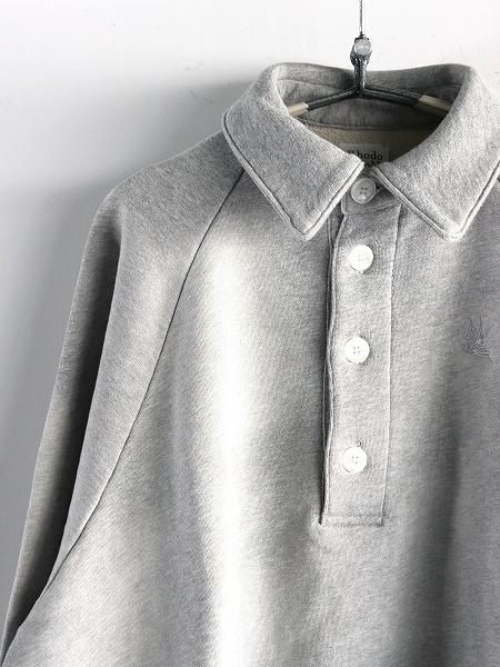 RHODOLIRION (ロドリリオン) Polo Sweatshirt -Damaged / H.Grey